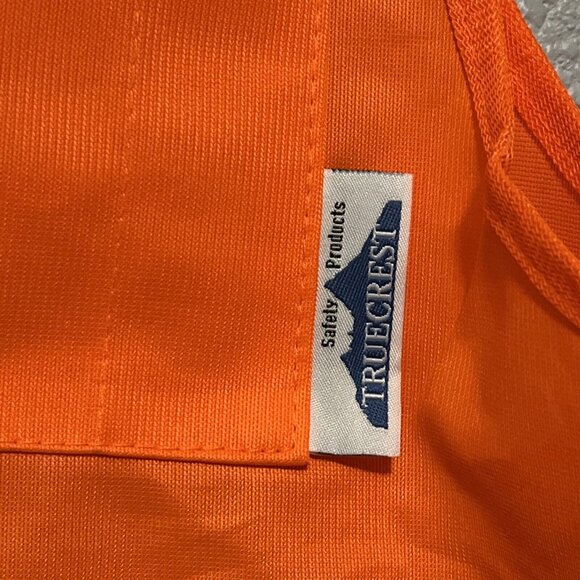 TrueCrest Safety Vest Class 2 Level 2 Hi-Vis Orange Medium Mesh Material Sz M/L - Picture 4 of 6